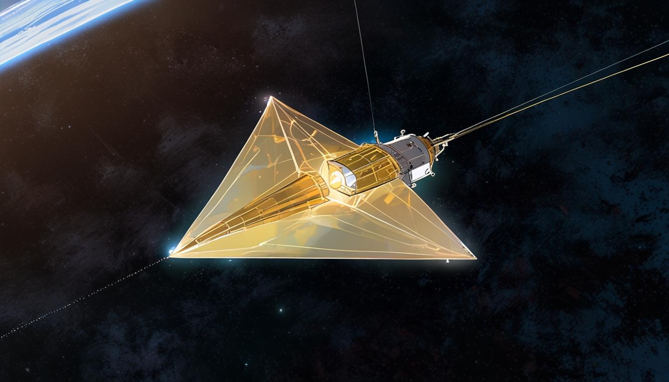 Graduate student leads control of pioneering NASA solar sail satellite