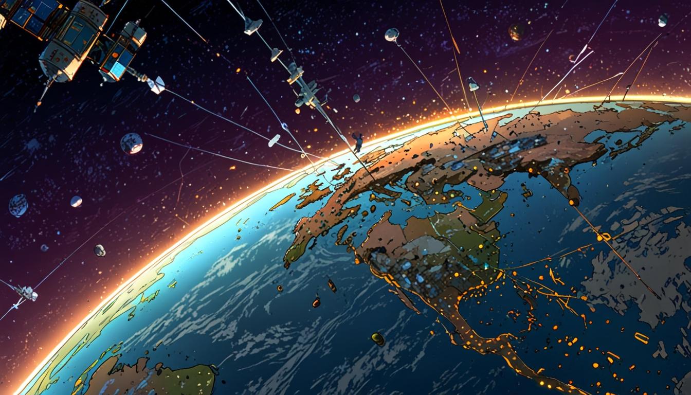 Space race intensifies as satellite congestion sparks fears of orbital cascade