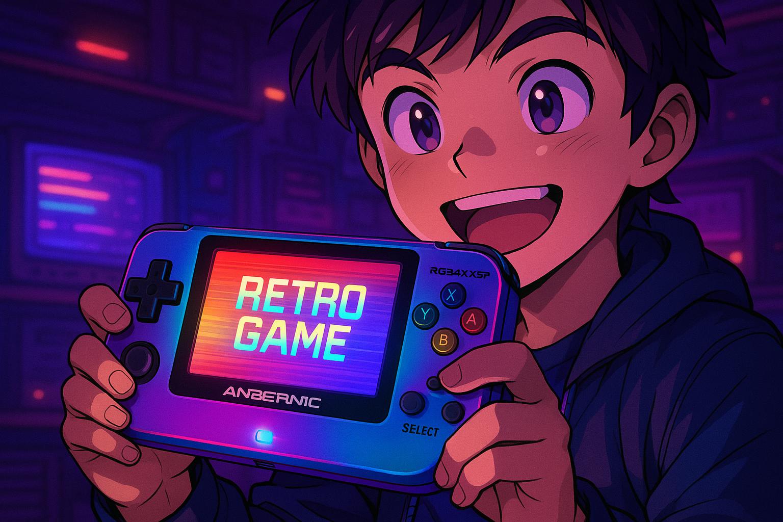 Anbernic RG34XXSP revives retro gaming with modern tech and vibrant display