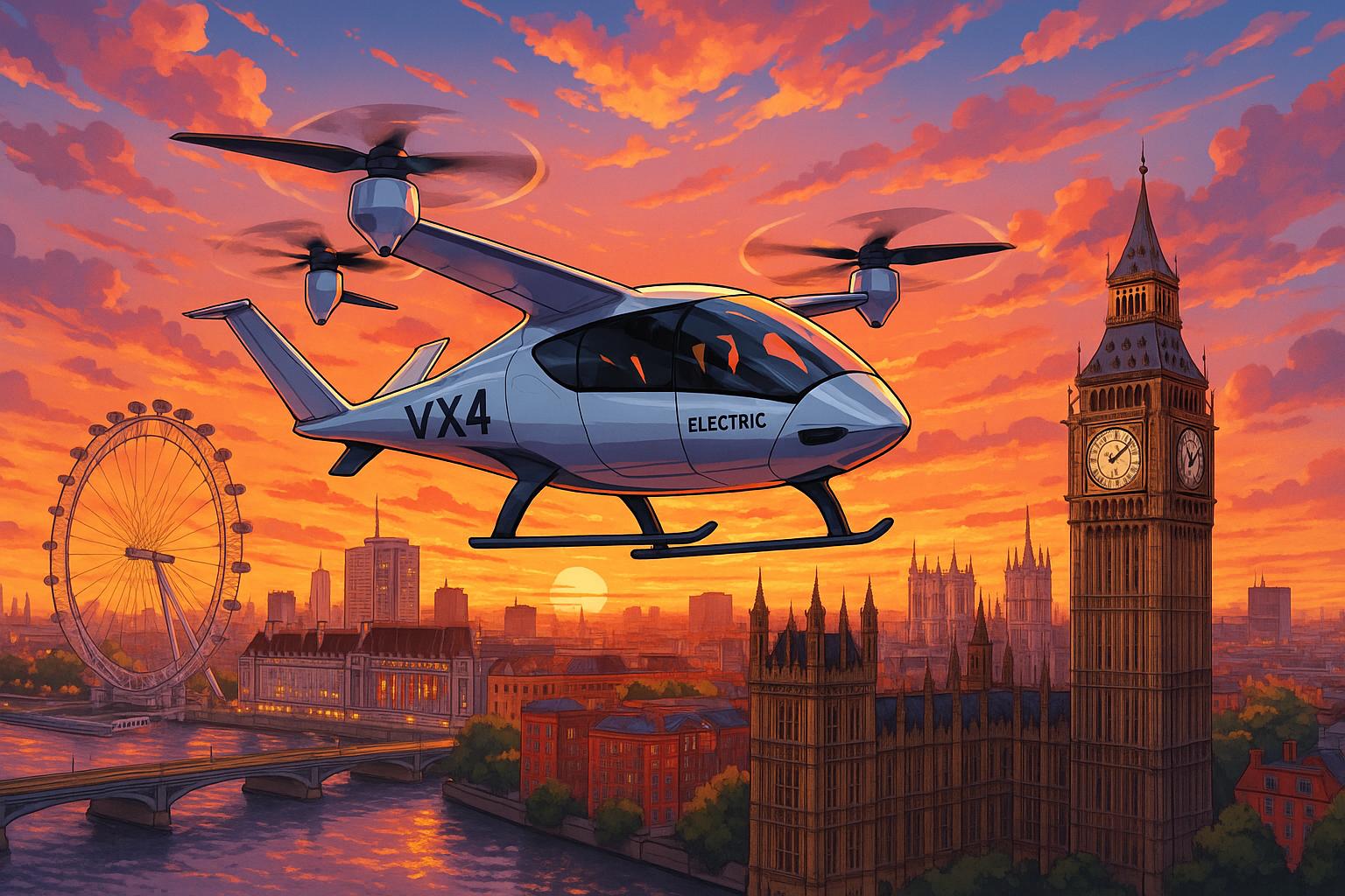 Britain completes historic first cross-country flight of electric flying taxi