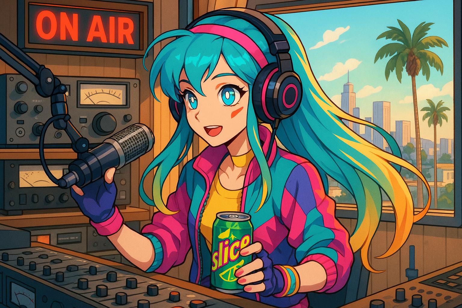 Slice soda relaunch sparks AI-driven pop-up radio station in Los Angeles