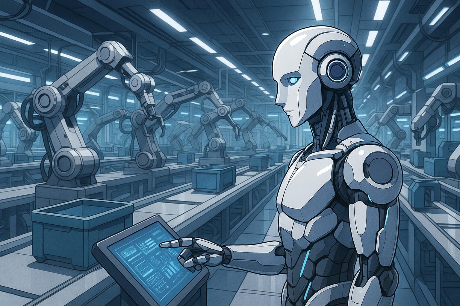 Humanoid robots and dark factories accelerate the cognitive industrial revolution