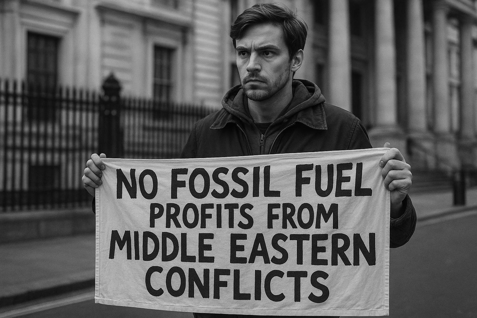 Protest links UK oil profits to Israeli military support amid controversial Rosebank project