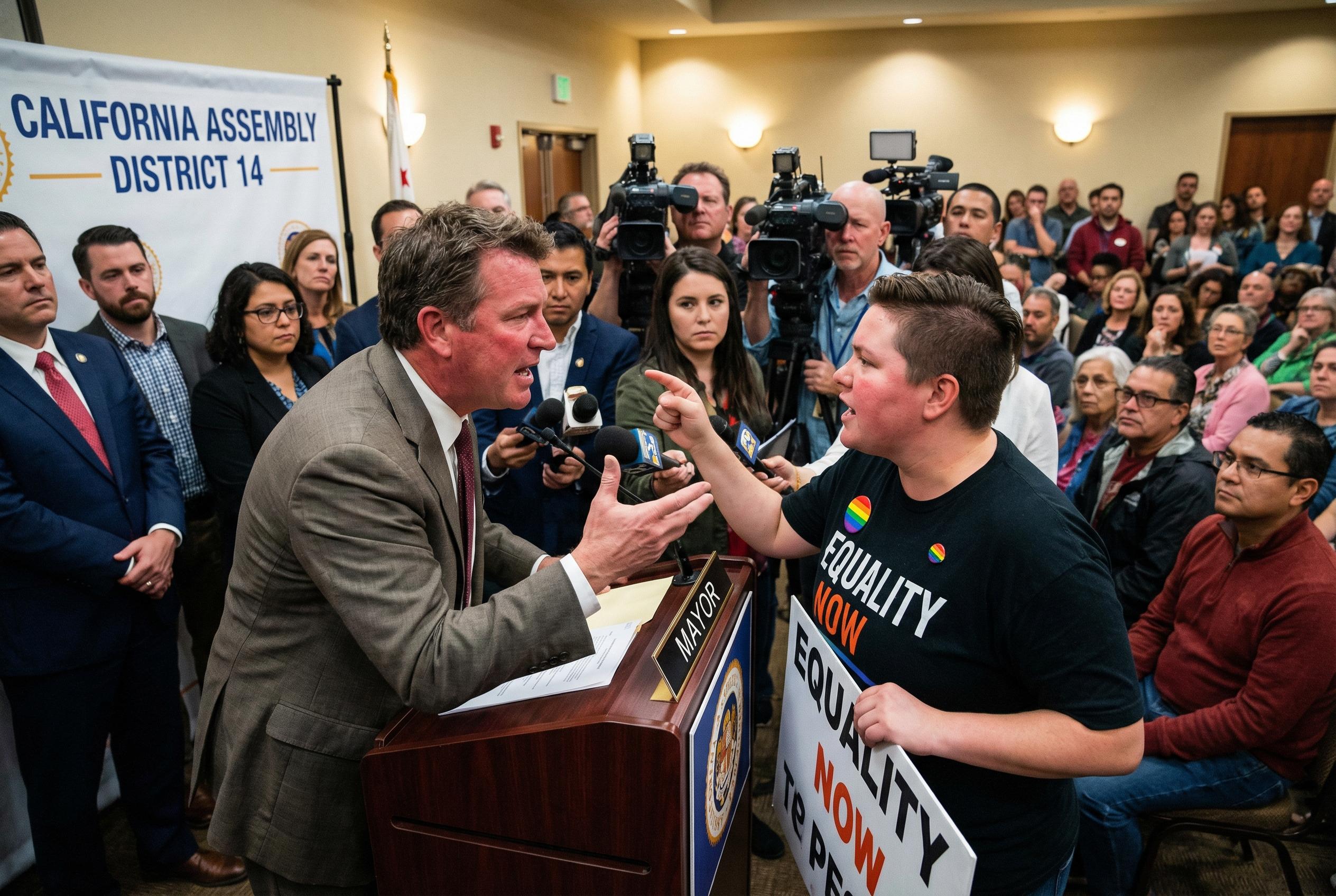 Gavin Newsom’s use of gay-themed jibes sparks debate on political rhetoric and LGBTQ+ representation