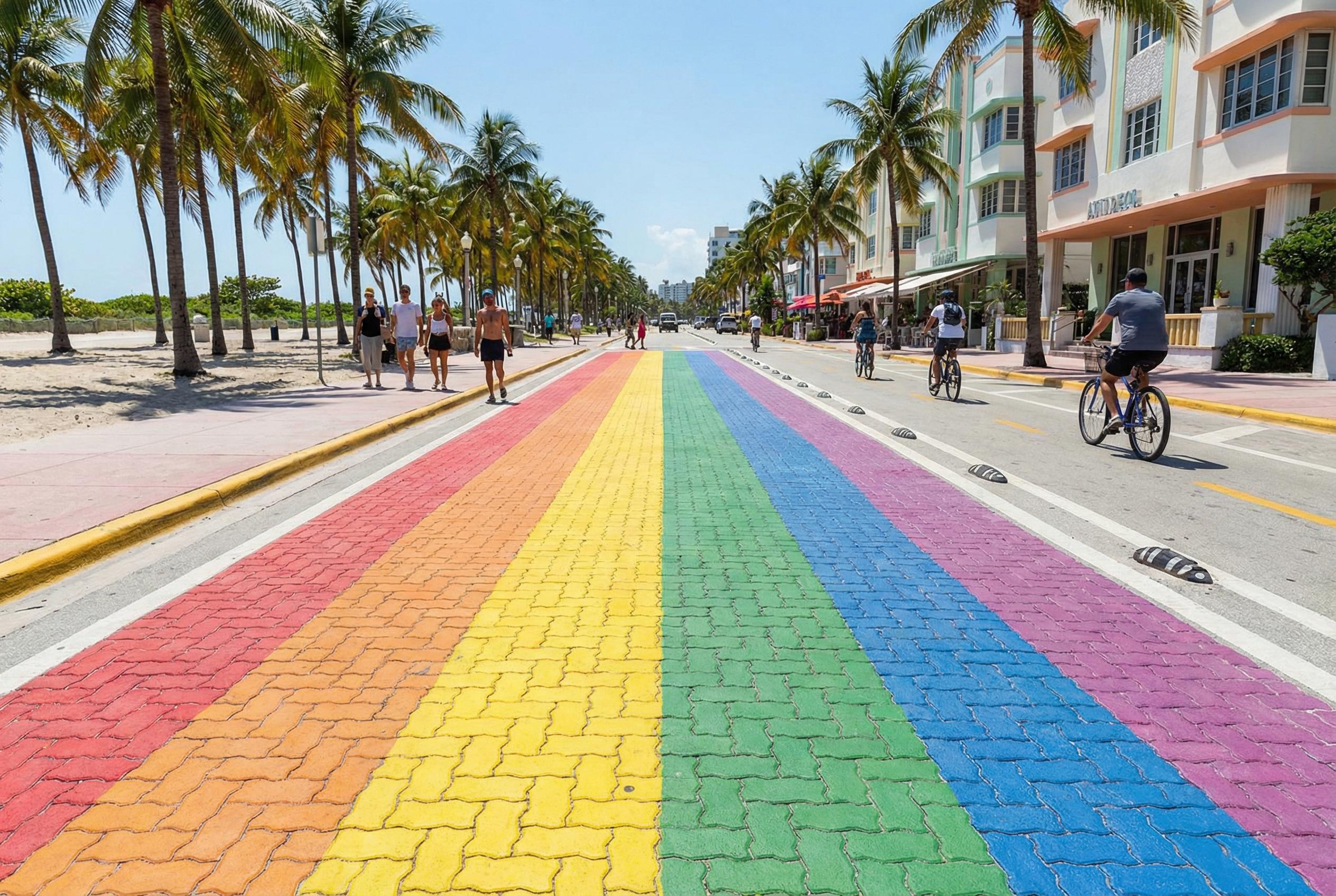 Best Miami Beach Pride Replica: A Permanent Rainbow in Lummus Park