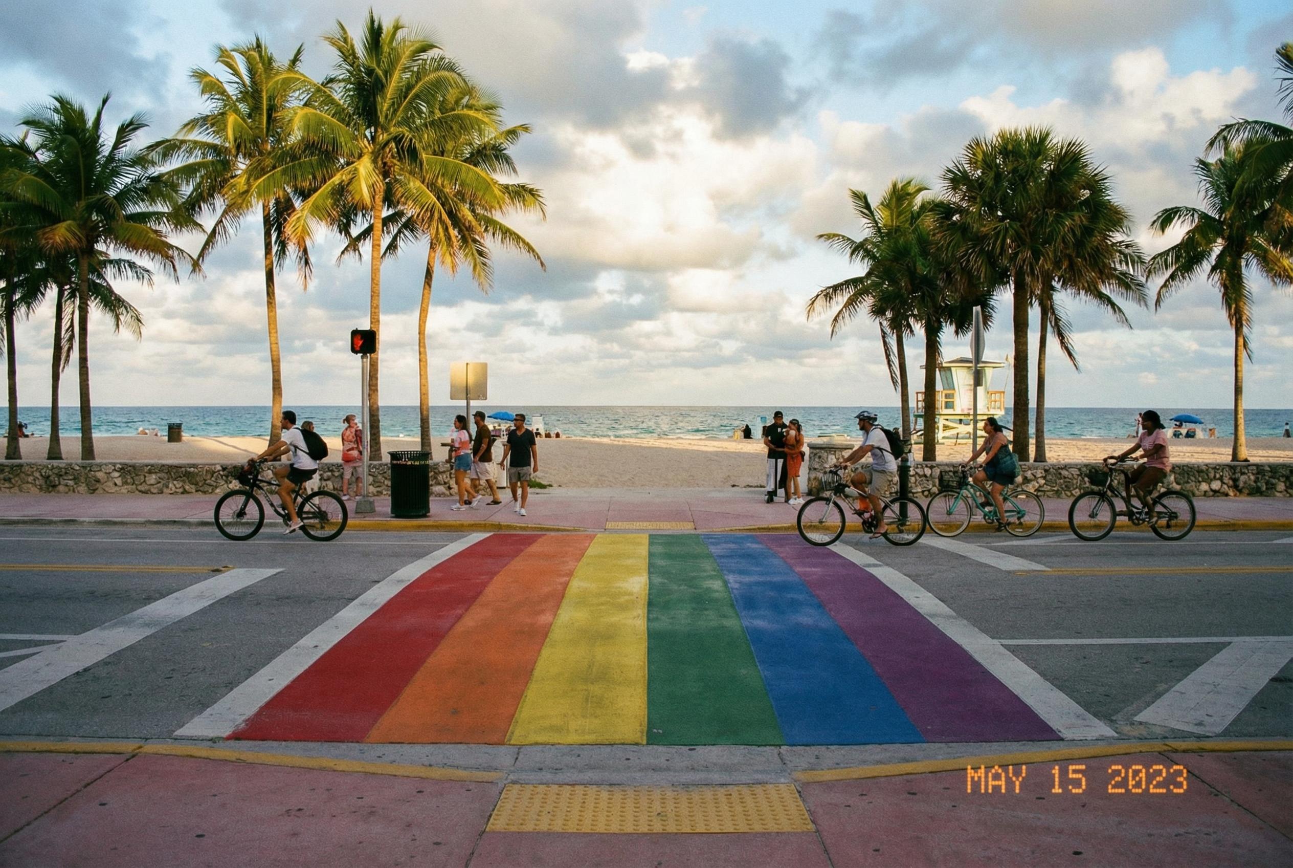 Best Miami Beach Pride Move: The Rainbow Crosswalk Returns to Public View