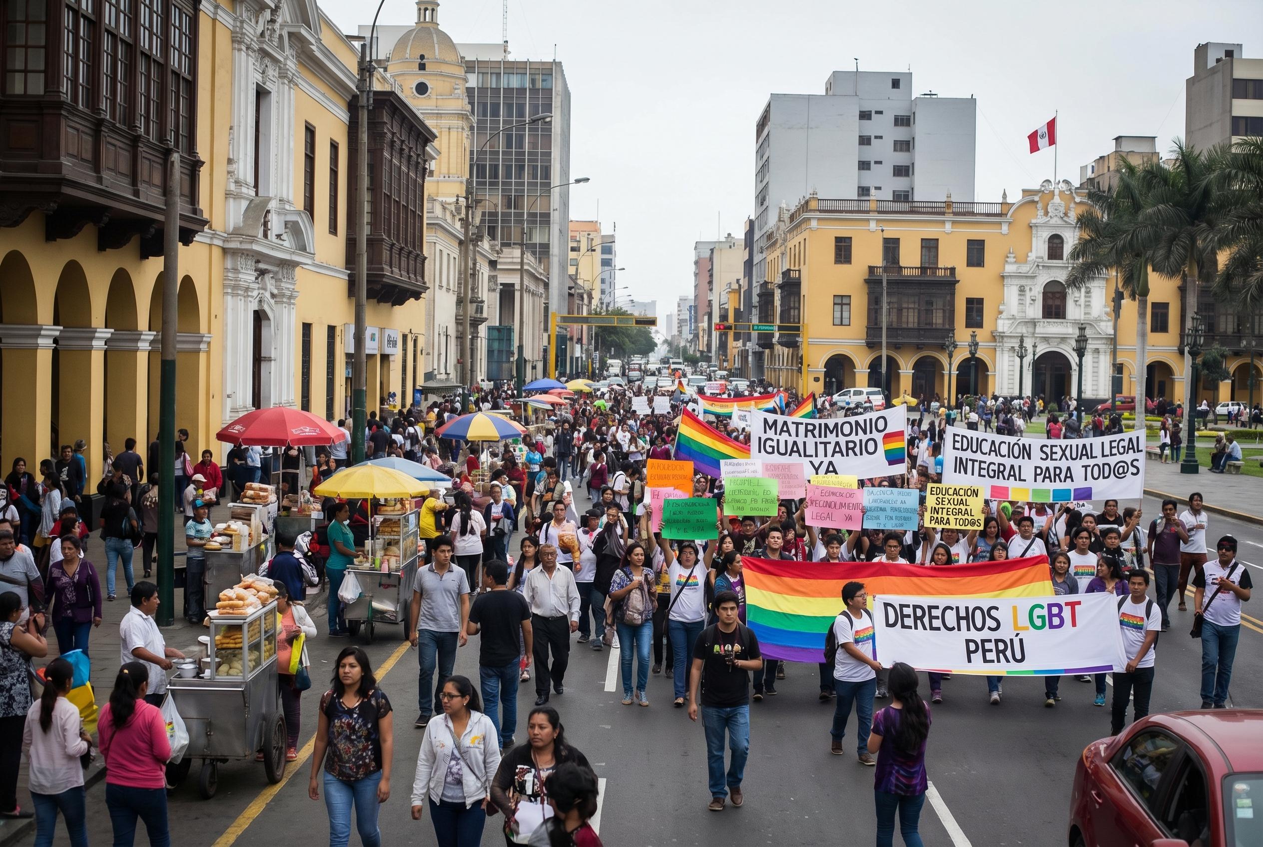 Best Trans and Non-Binary Marches in Peru Signal a Turning Point Ahead of Elections