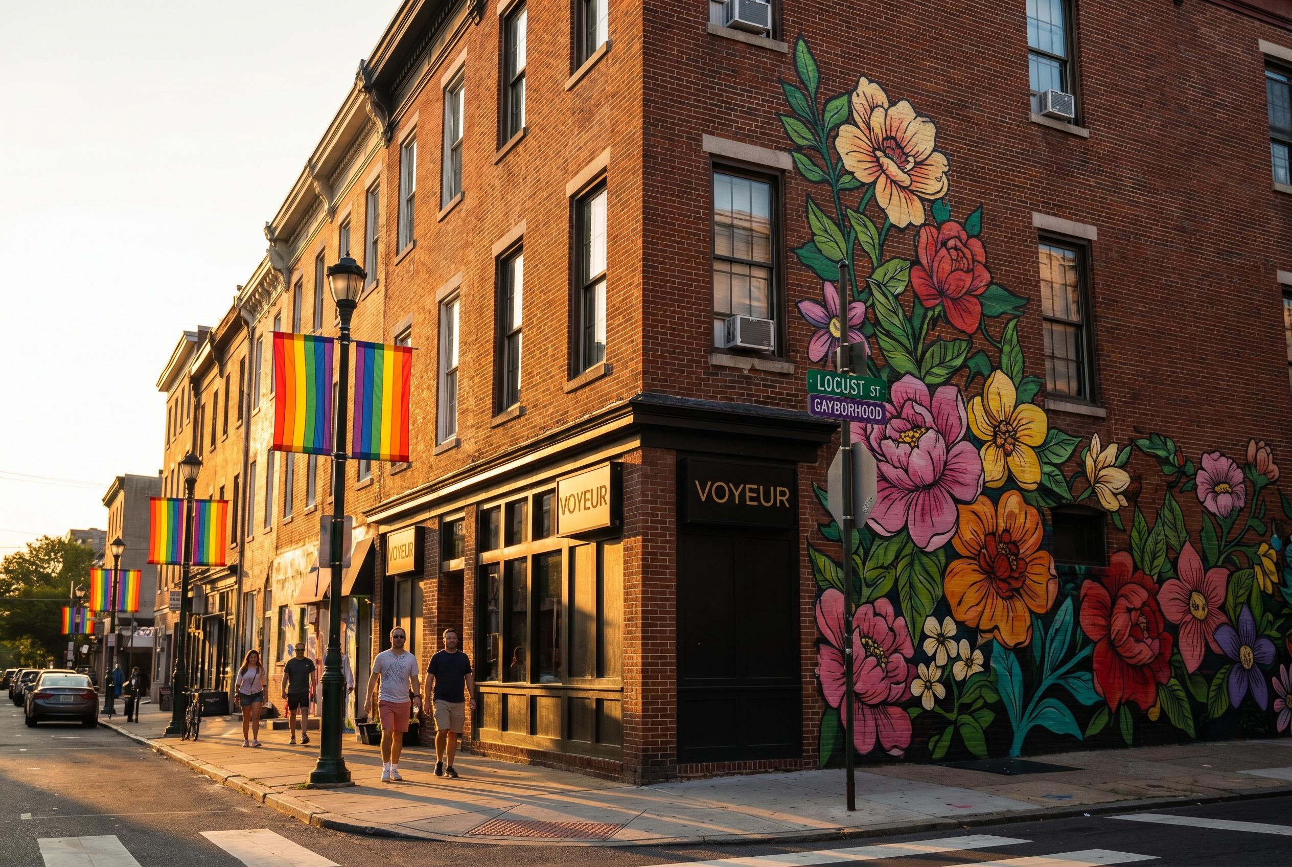 Best Philly Mural Celebrates LGBTQ+ Trailblazers with Flowers and Community Paint Days