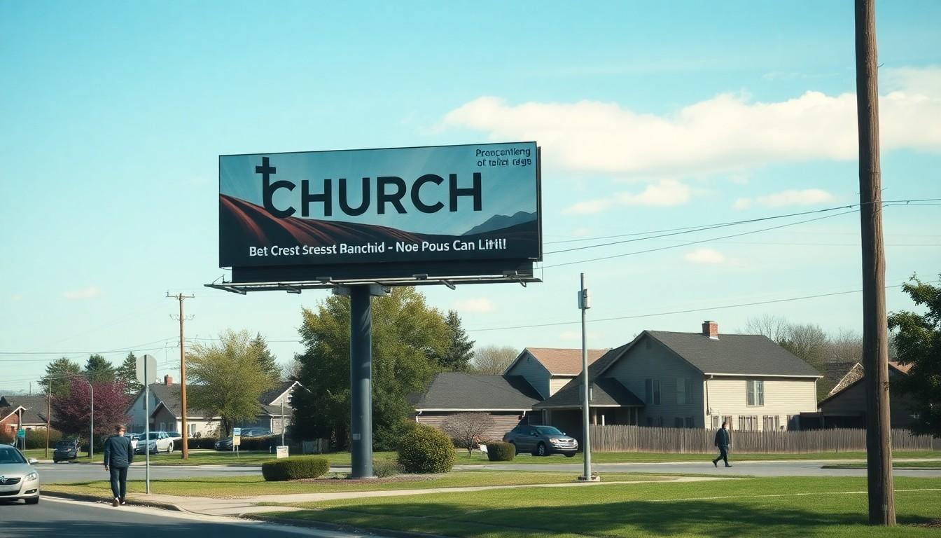Best Church Billboard Sparks Debate Over Bill to Define Woman and Man