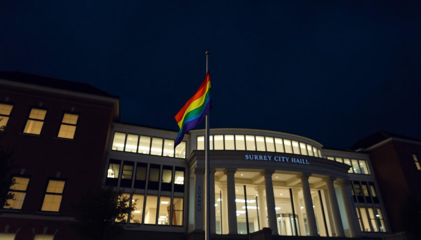 Best Surrey Pride Moments: City Hall Raises Progress Pride Flag for Fourth Year