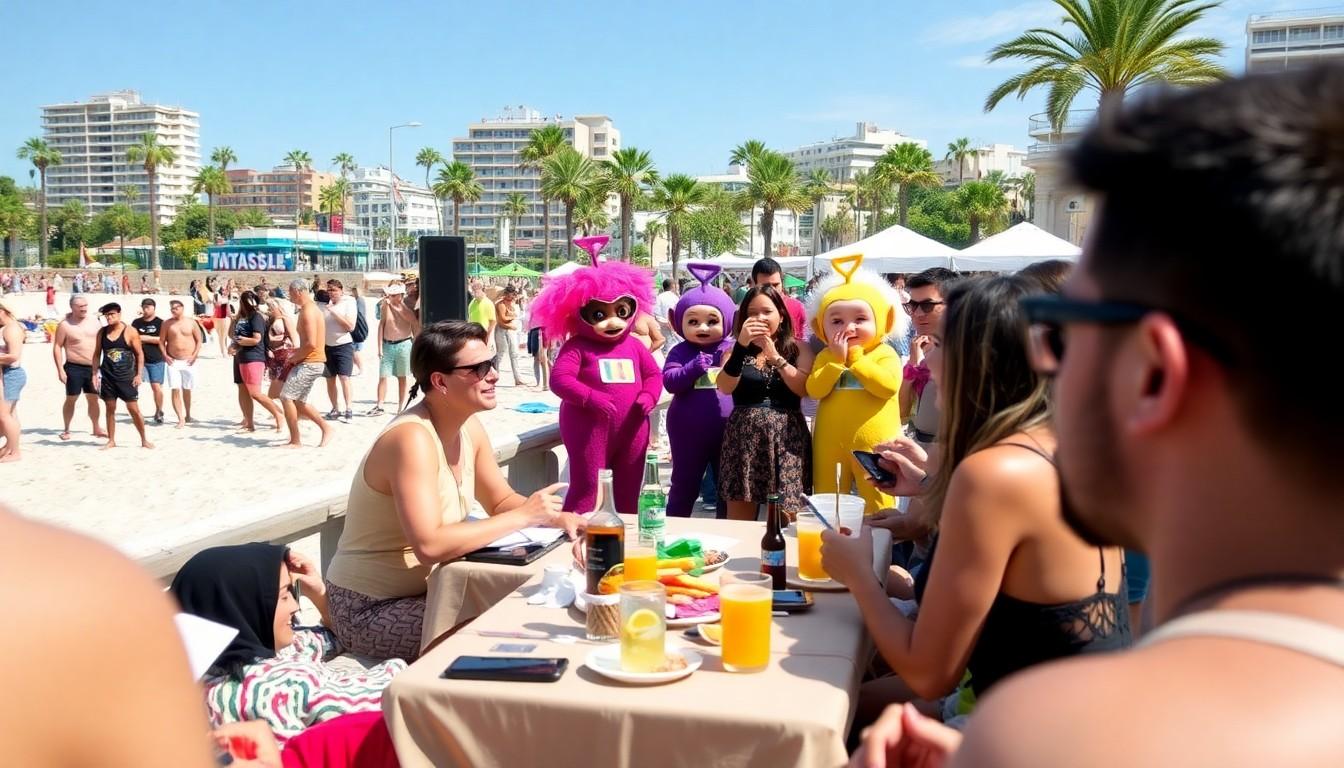 Best Cannes Pride Party Moments: Canva’s Creative Cabana and the Teletubbies