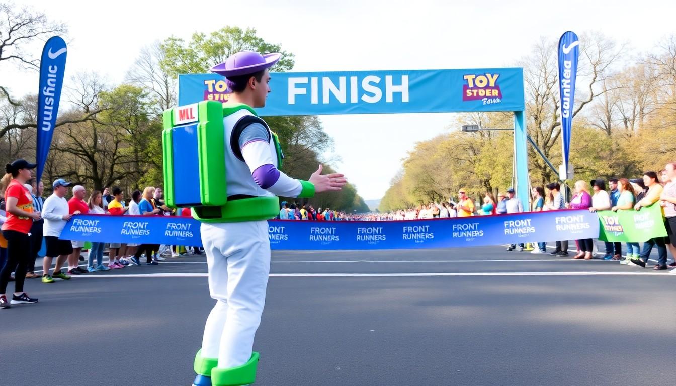 Best Pride Run Proposal: Buzz and Woody’s Viral Finish-Line Engagement
