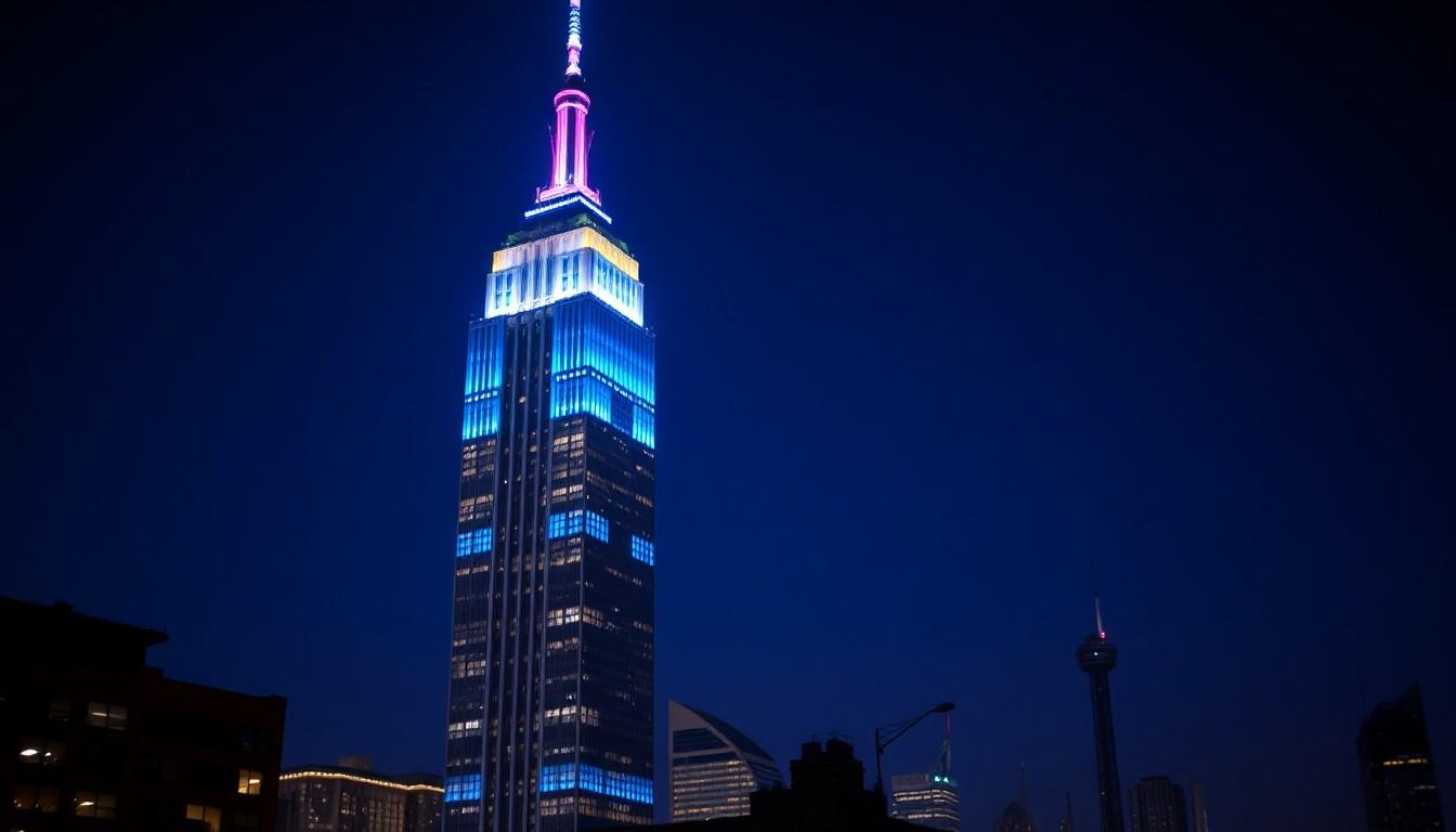 Best Celebrity Moments: Luke Evans Lights Empire State Building for Pride