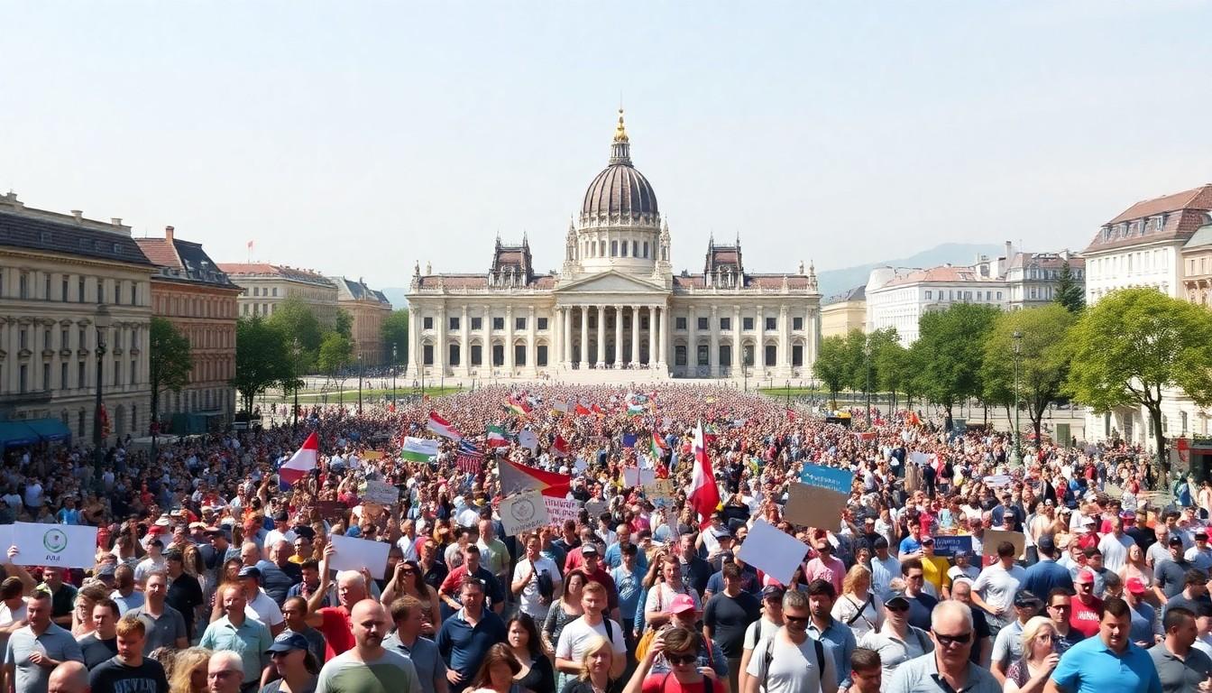 Latest Budapest Pride Sees Tens of Thousands Celebrate LGBTQ Rights in Heatwave