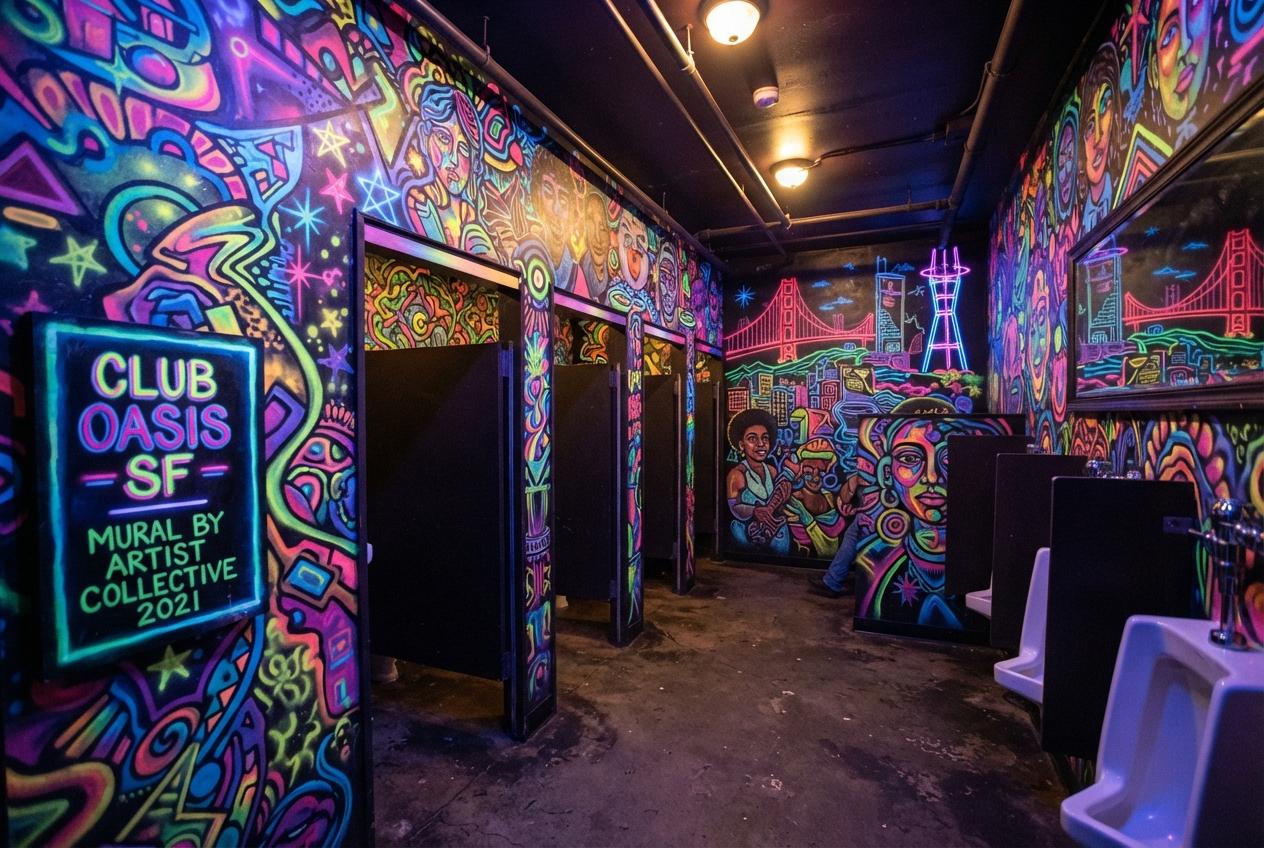 Best Neon Club Art: Why Blake Cedric’s Club Toilet Murals Are the Talk of San Francisco