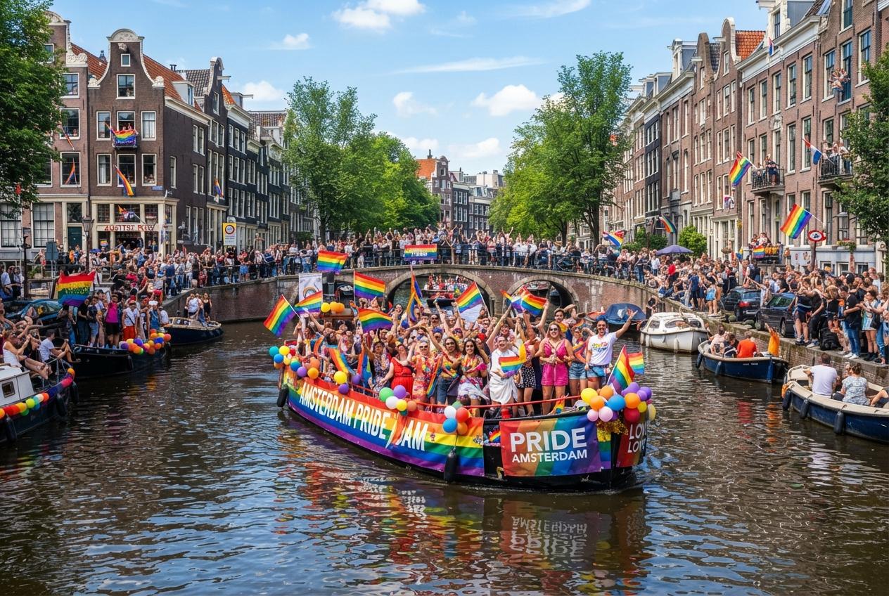 Best Oeteldonk Boat Brings Red‑White‑Yellow to Amsterdam Pride Canal Parade