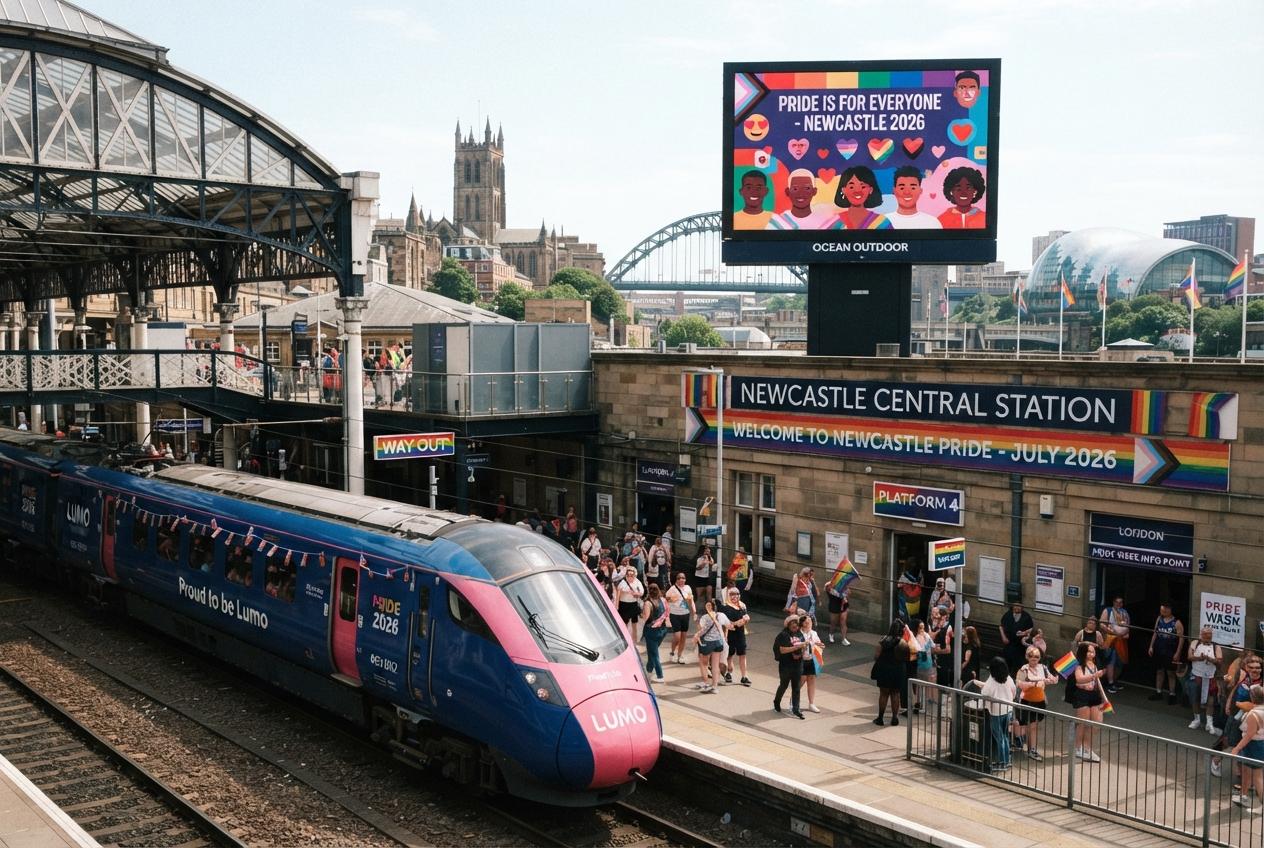 Best Pride Partnerships on Britain’s Railway: Lumo’s Big Push for Newcastle Pride 2026