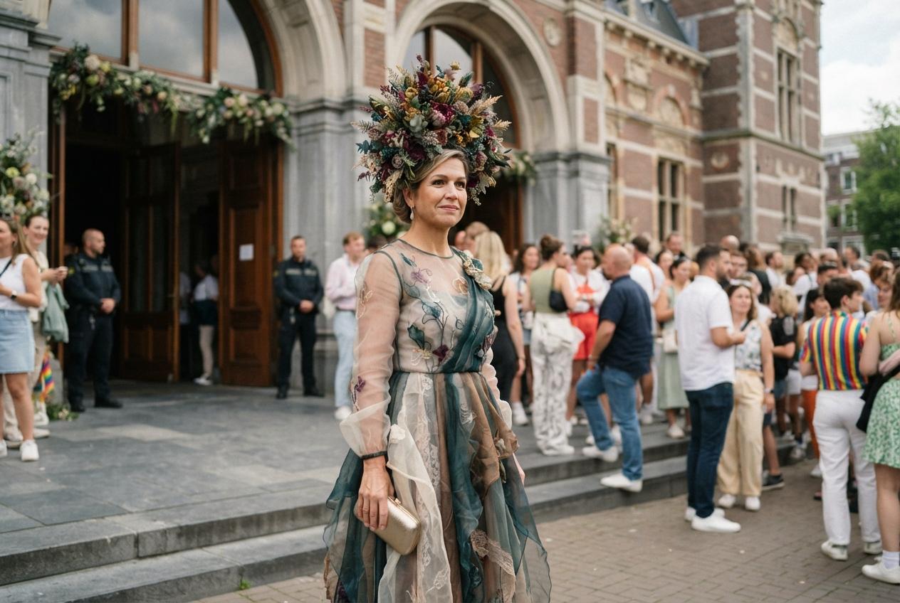 Best Queen Máxima WorldPride Outfit: Recycled Dress, Show‑stopping Tocado