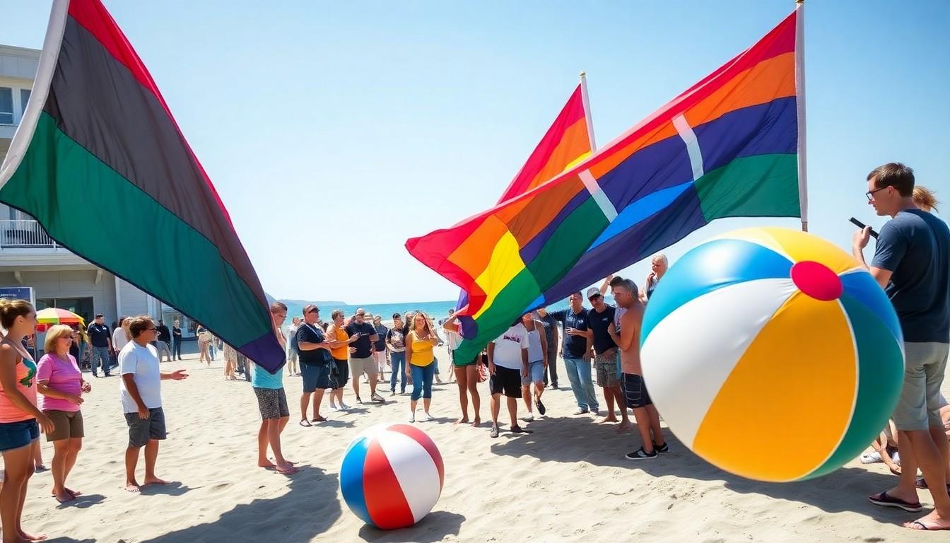 Best Alki Beach Pride Moments: Flag Fans, Flying Beach Balls and Community Spirit