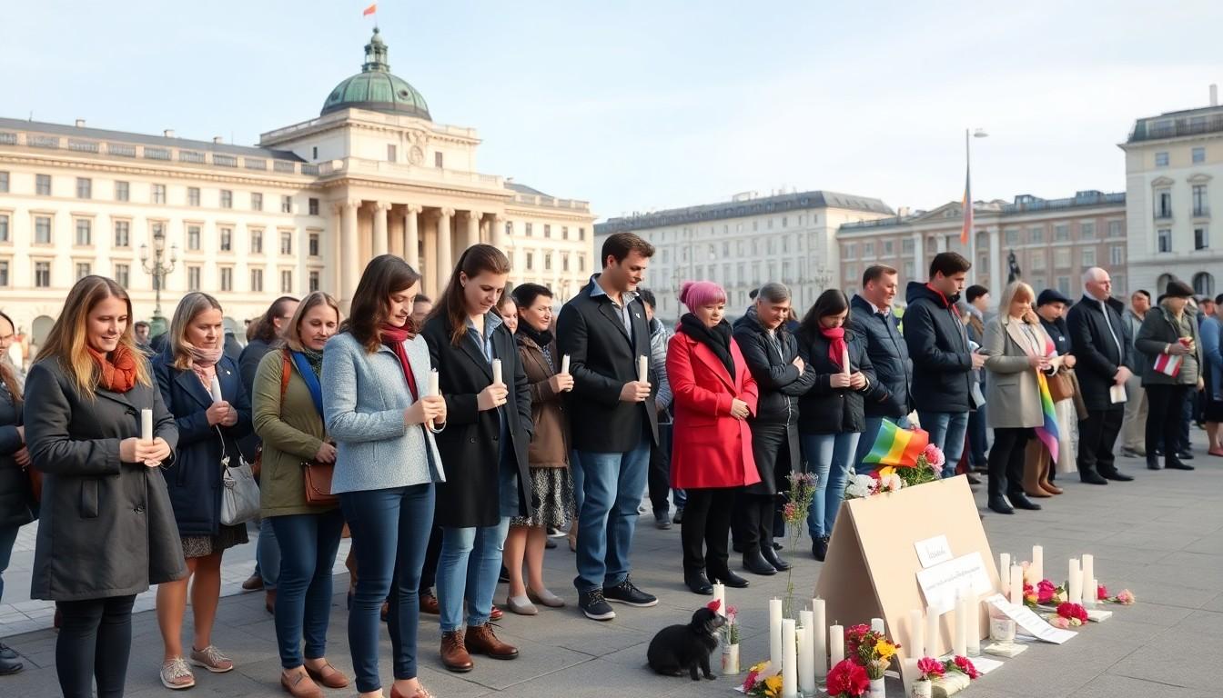 Latest Vigil in Vienna Honors Akhil and Raises Fight Against Queer Hate Crimes