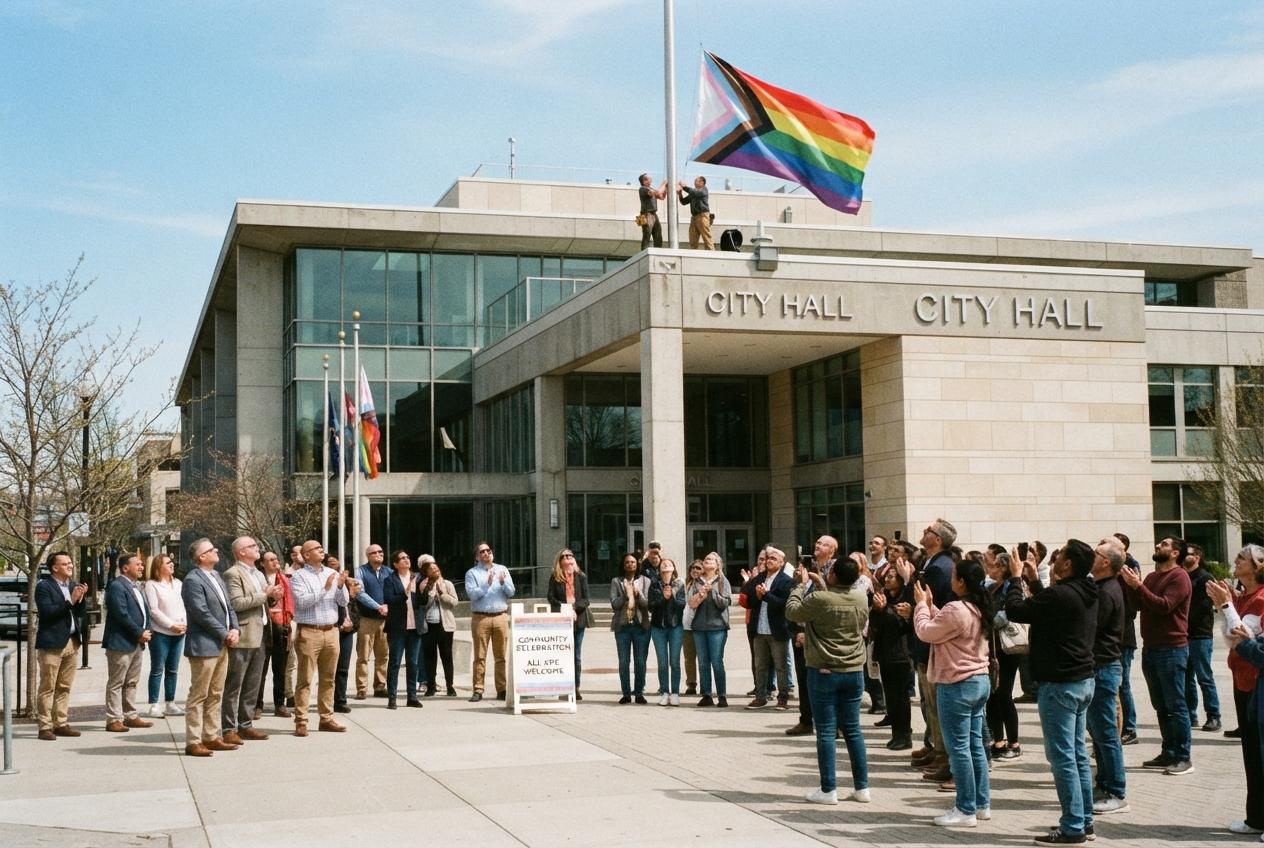 Best Pride Flag Moments: Santa Barbara Raises Its First Flag, Kicks Off Pride Week