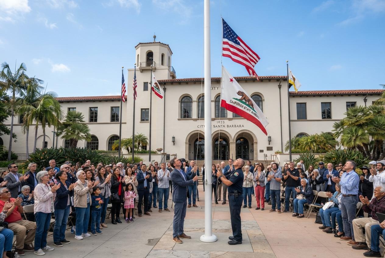 Best Pride Flag Raising in Santa Barbara Signals Real Change for LGBTQ+ Residents