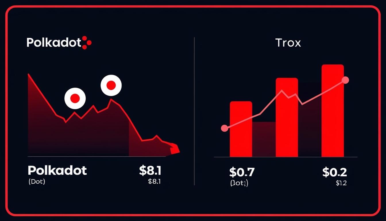 Cryptocurrency market sees resurgence with Polkadot and TRON leading the way