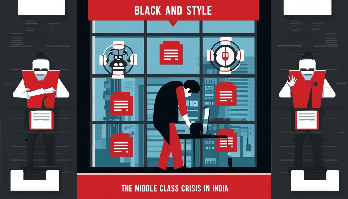 India's middle class faces crisis amid automation and economic decline