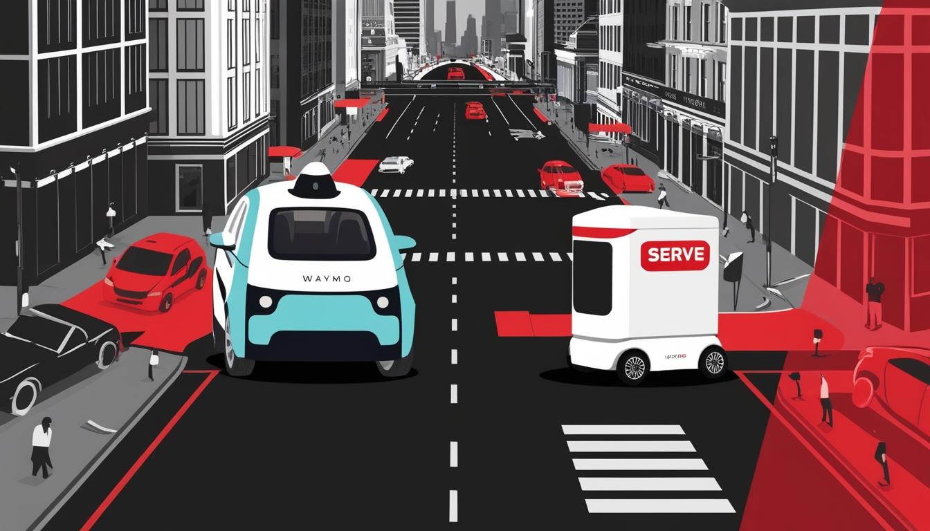 Waymo robotaxi collides with delivery robot in West Hollywood