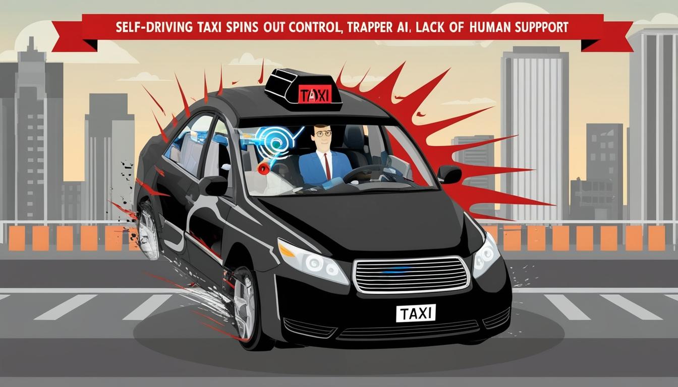 Man trapped in self-driving Waymo taxi raises alarms about safety