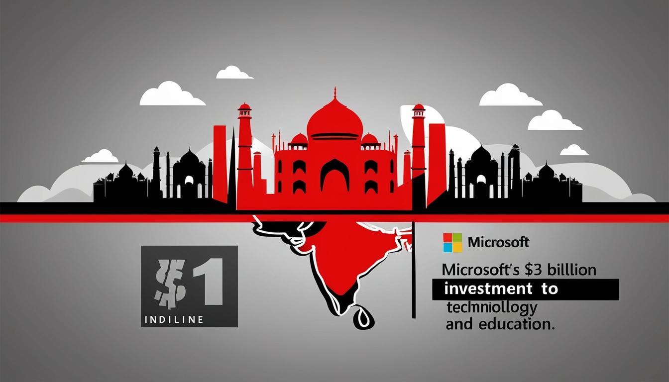 Microsoft invests $3 billion in India's AI sector