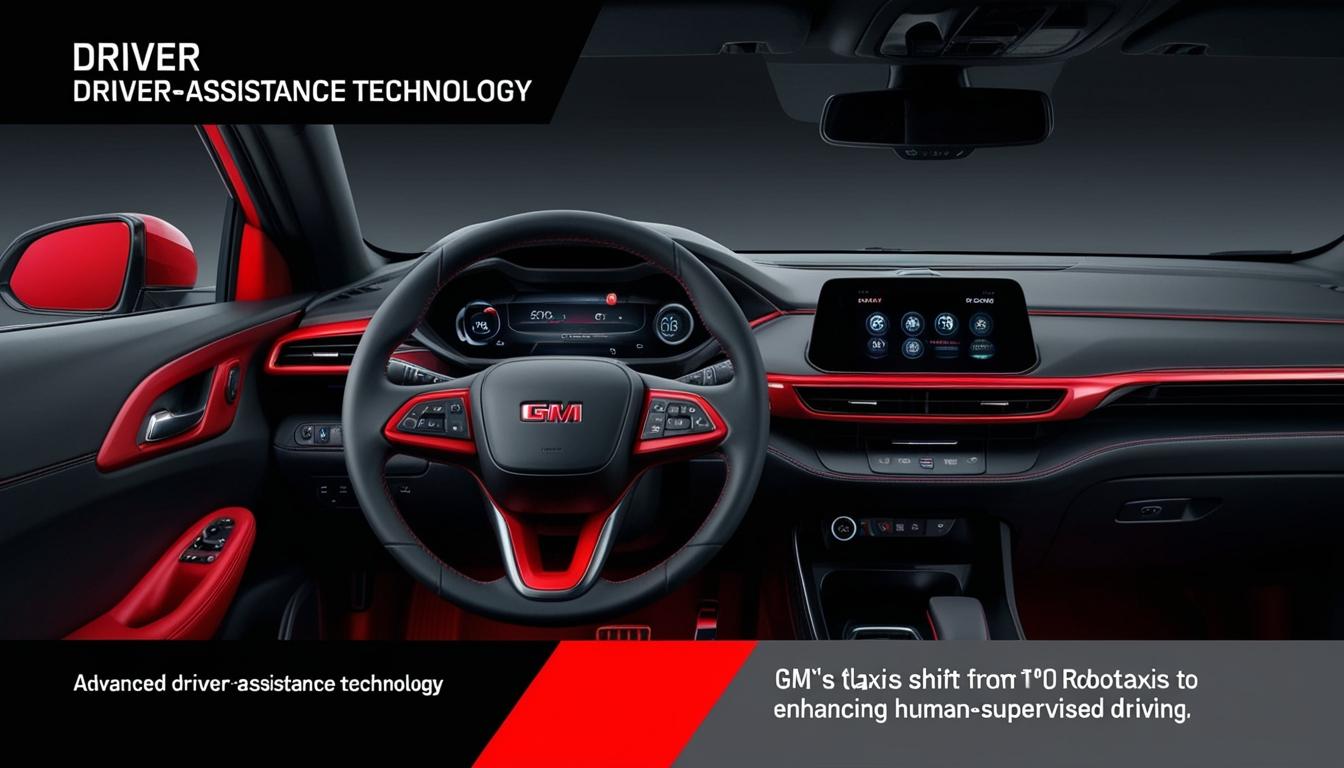 GM shifts focus from robotaxis to driver-assistance technologies