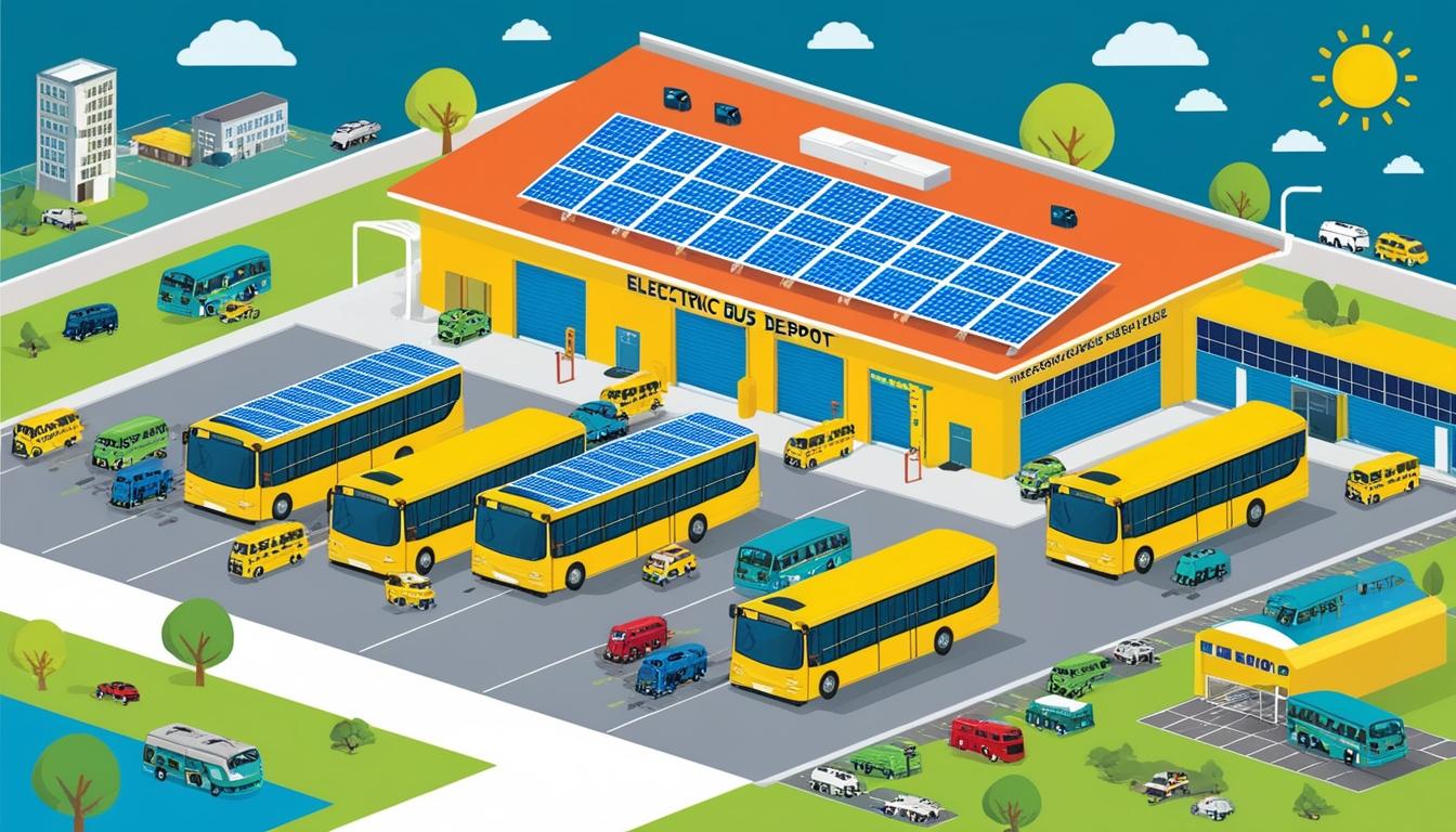 Transforming electric bus depots into renewable energy hubs