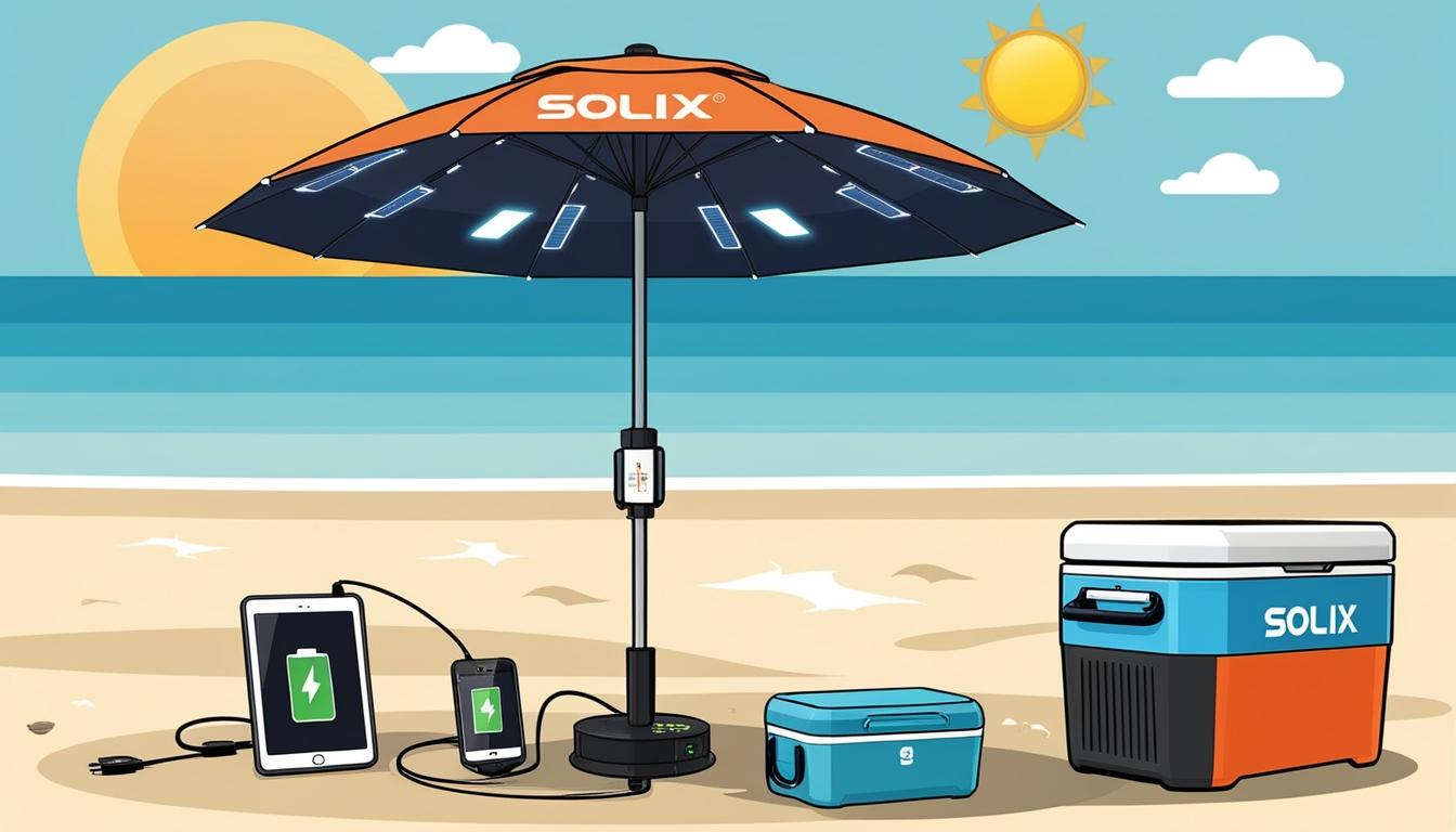 Anker unveils SOLIX Solar umbrella at CES 2025