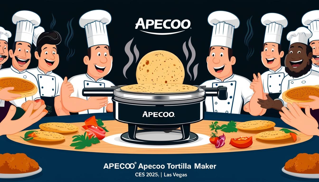 Apecoo tortilla maker wows attendees at CES 2025