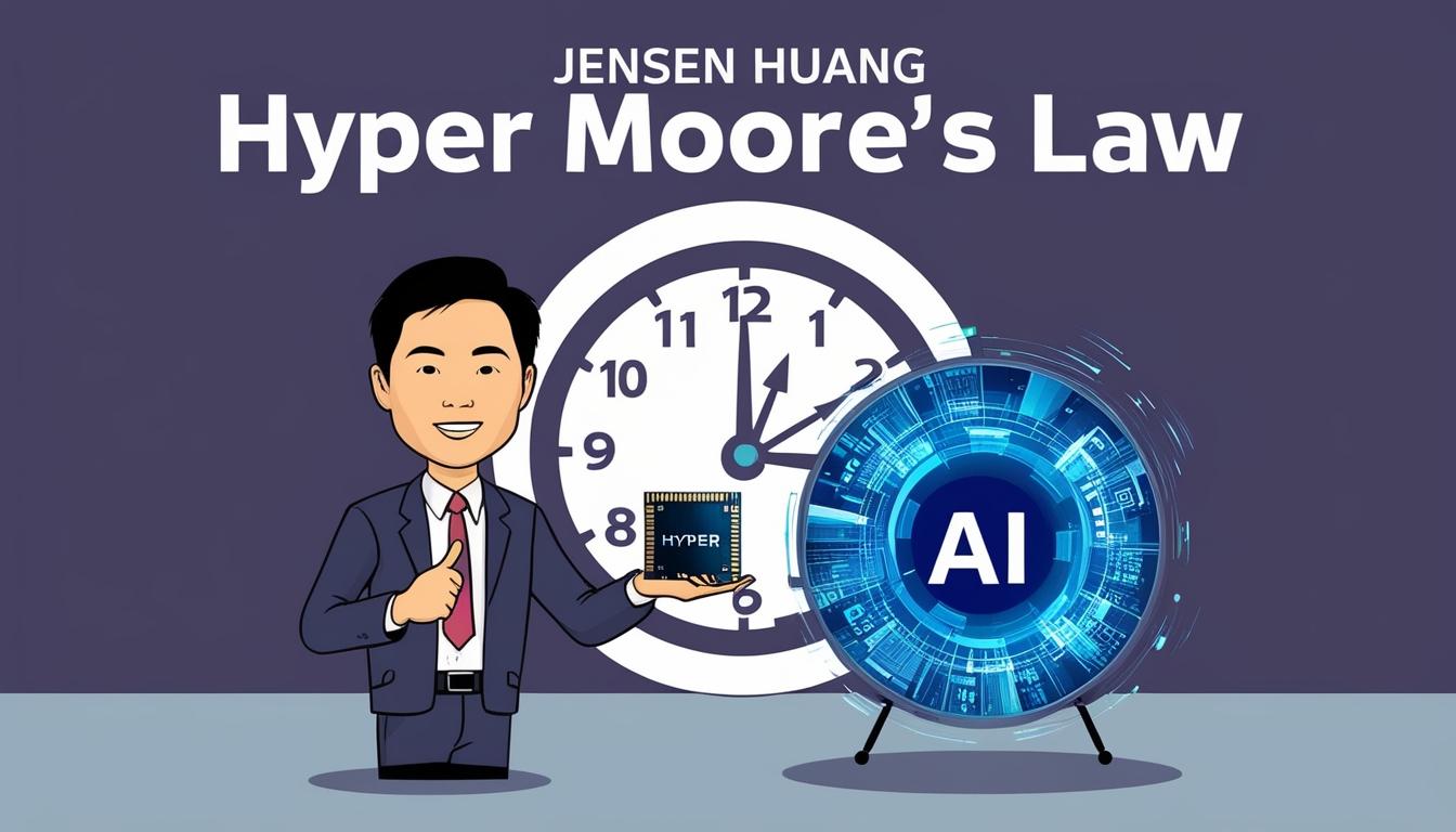 Nvidia's CEO claims AI chip advancements exceed Moore's Law