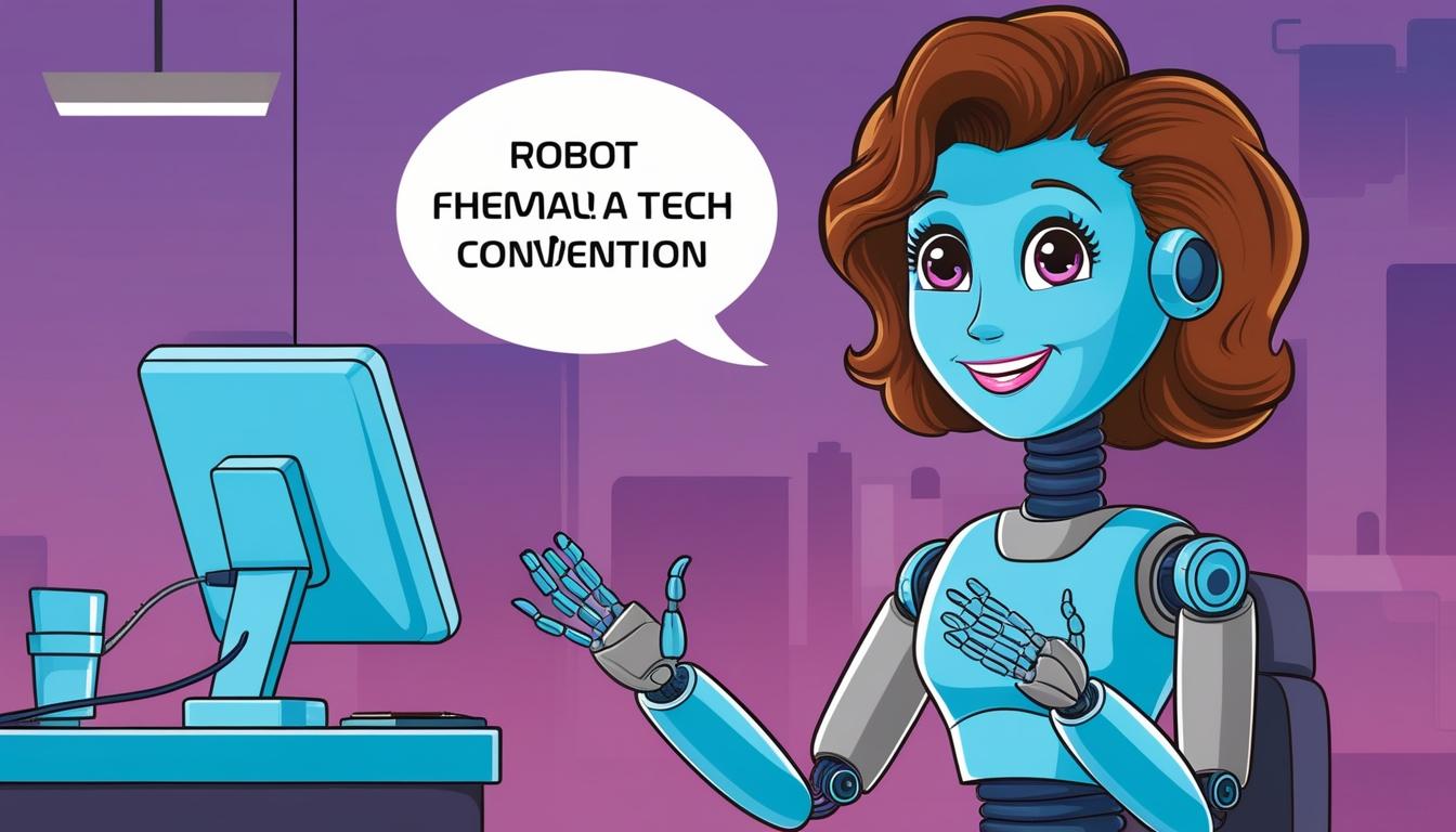 Realbotics showcases ARIA, a humanoid companion robot, at technology convention