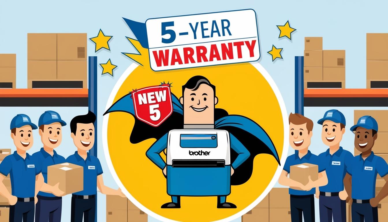 Brother UK extends warranty for TJ series label printers to five years