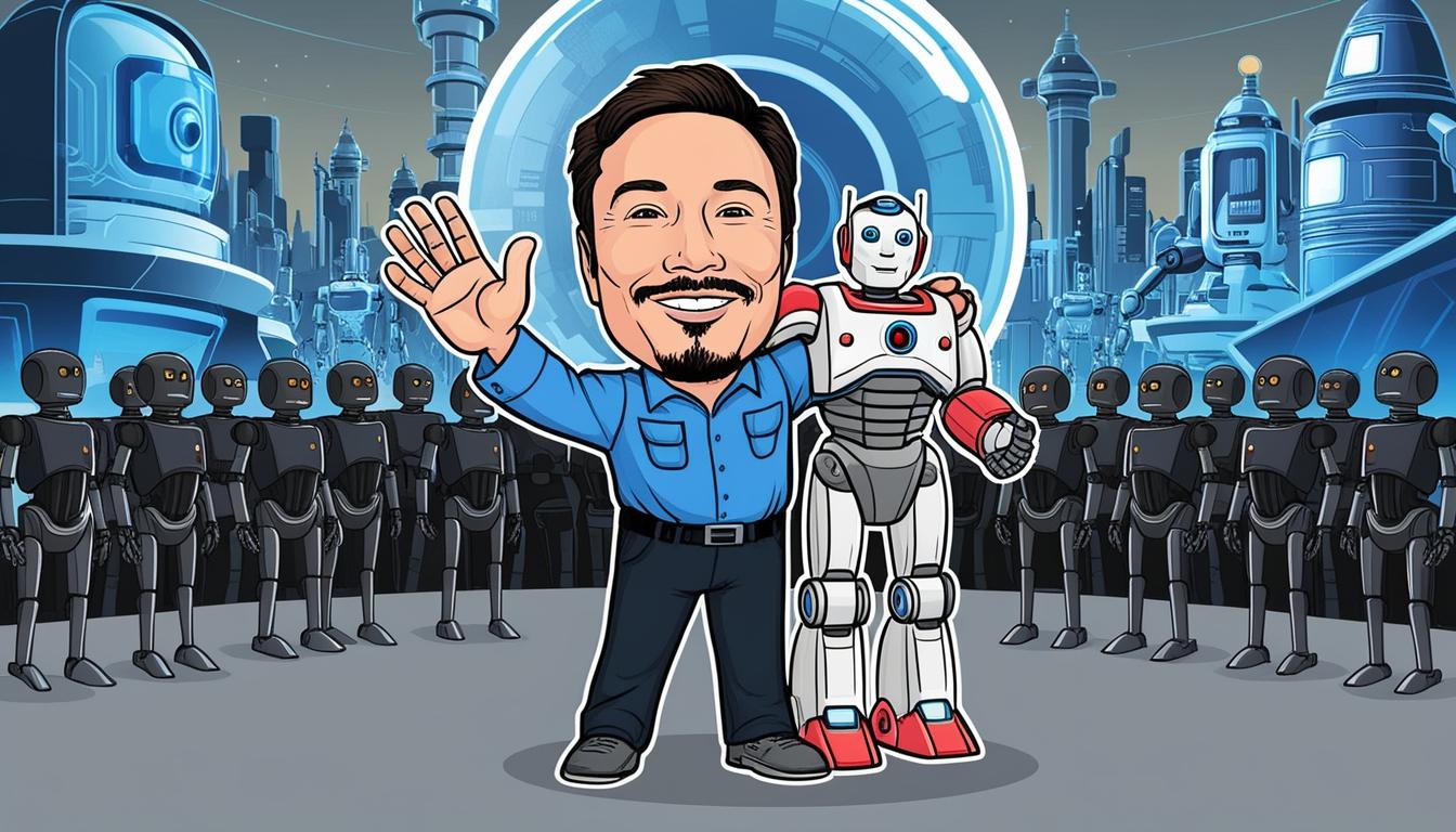 Elon Musk envisions a future with humanoid robots and universal high income