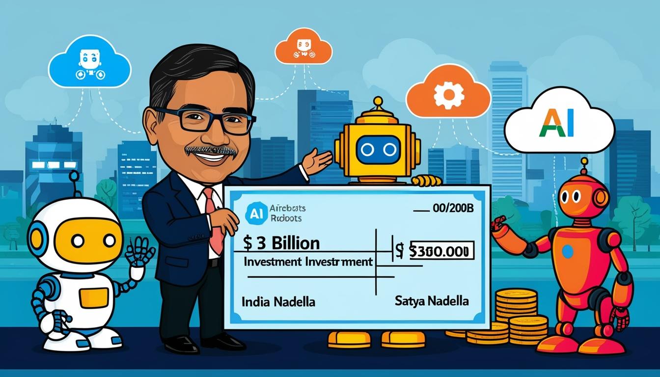 Microsoft announces $3 billion investment in India's AI and cloud services