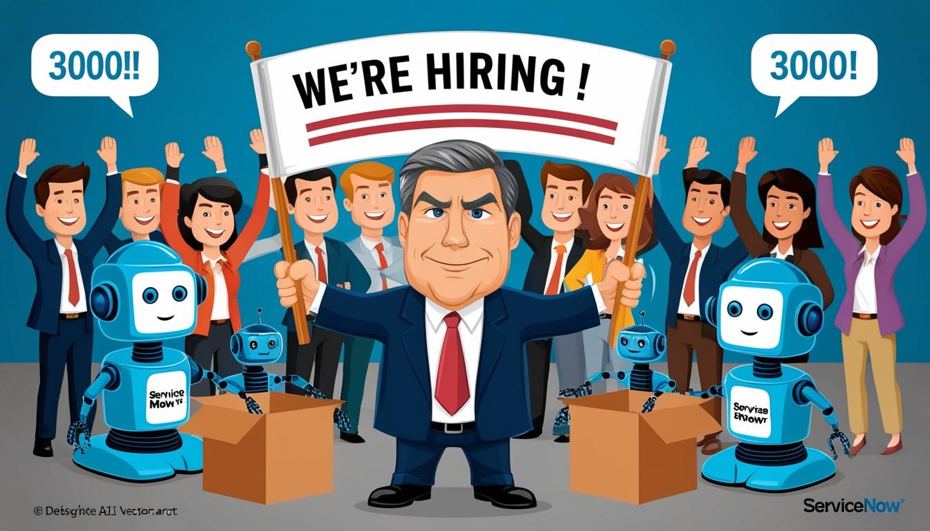 ServiceNow plans significant workforce expansion to lead in AI technology