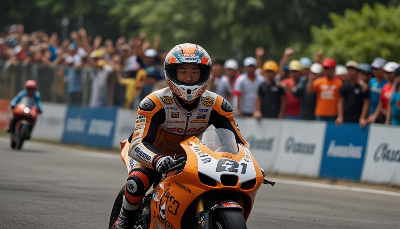 Ai Ogura breaks lap record in thrilling Moto2 practice session at Indonesian GP