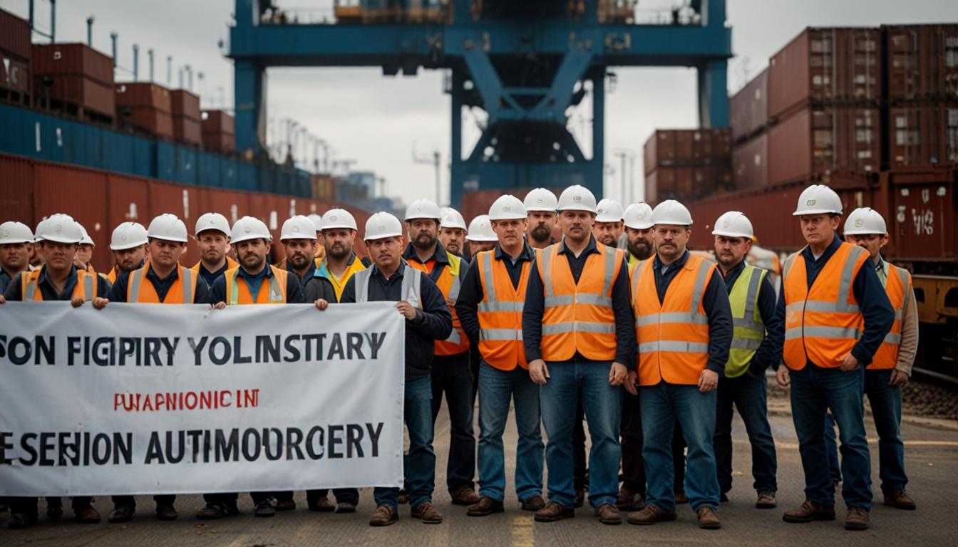 Port workers strike amid concerns over AI's future impact on job market
