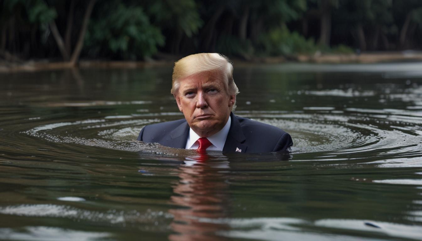 Trump floodwaters image debunked as AI-generated