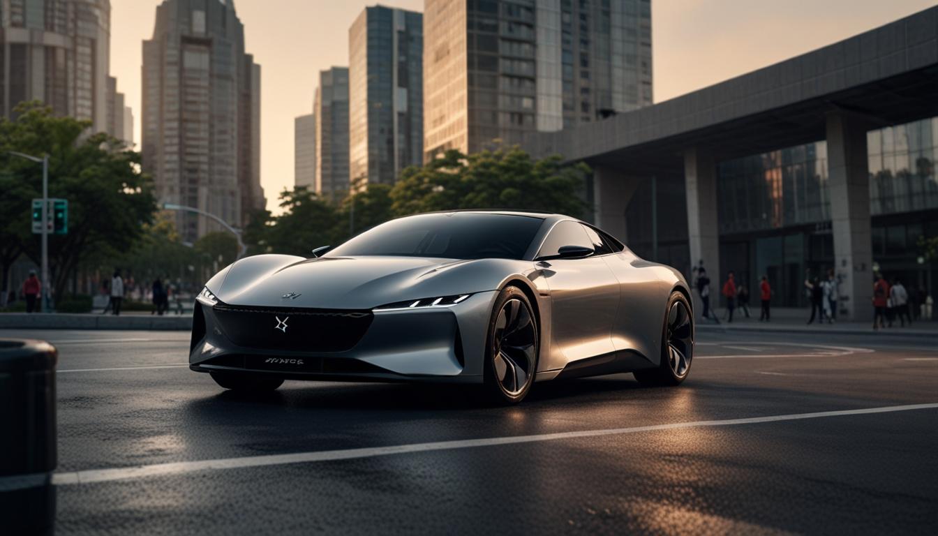 XPeng Motors unveils the P7+, marketed as the world's first AI car