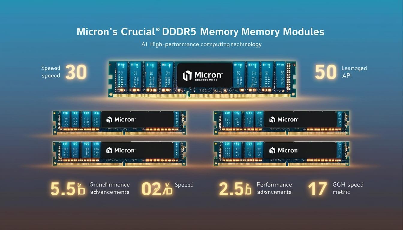 Micron Technology launches groundbreaking DDR5 memory modules for high-performance PCs