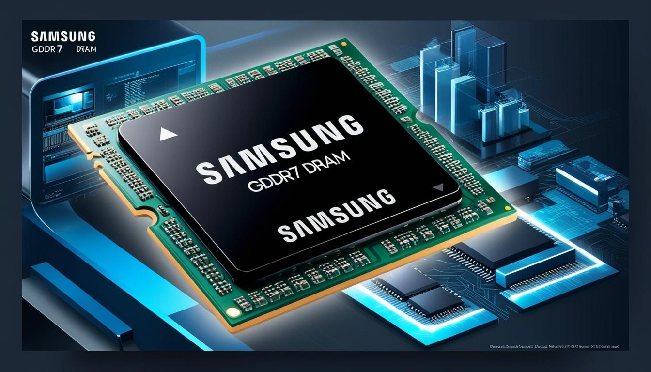 Samsung introduces groundbreaking GDDR7 DRAM technology