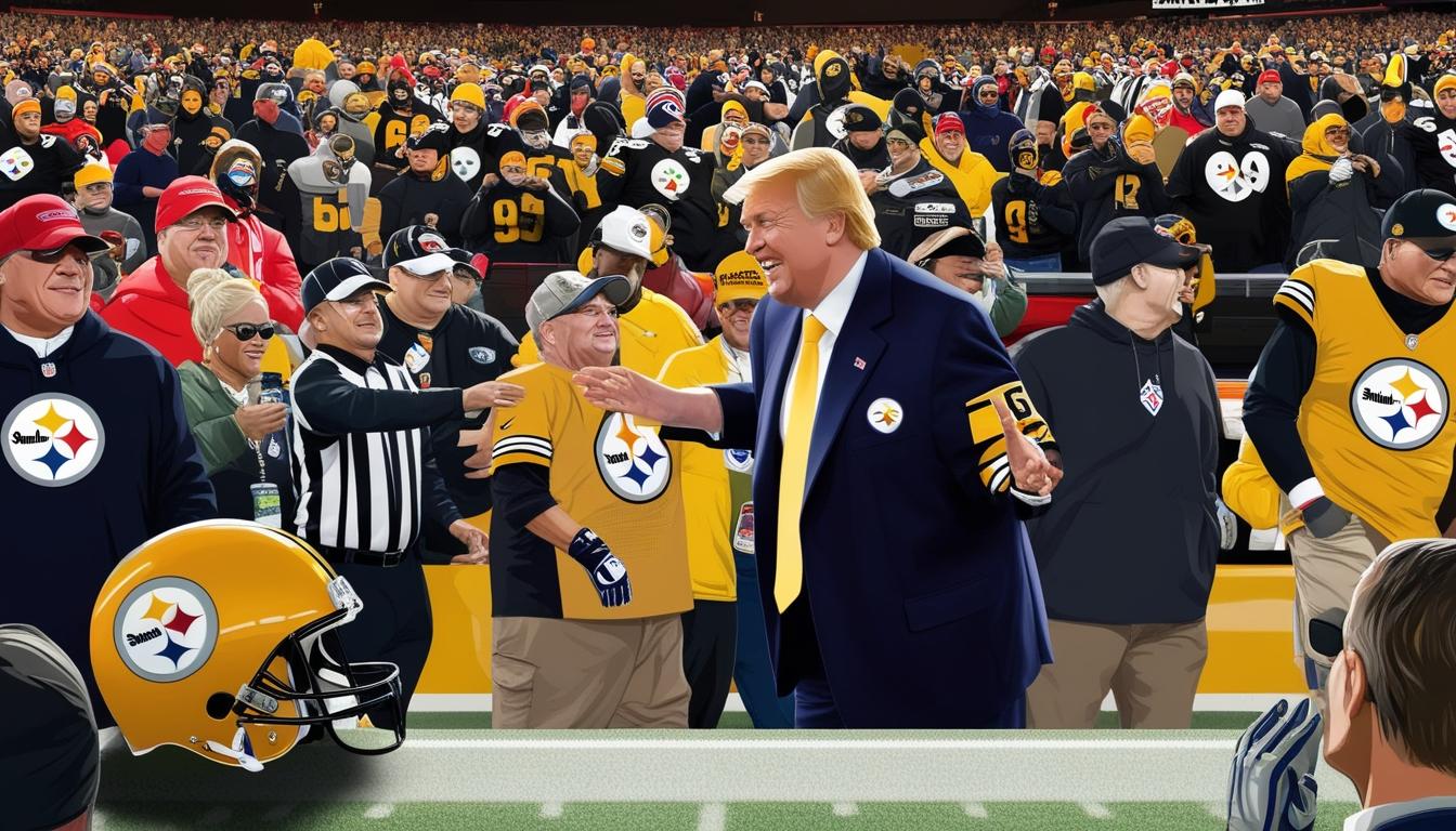 Trump makes waves at Steelers game amid political campaigning