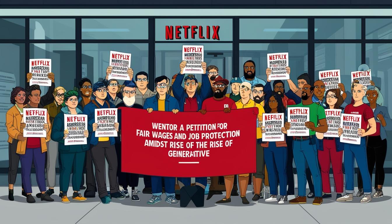 Animation Guild members rally for fair wages and job security