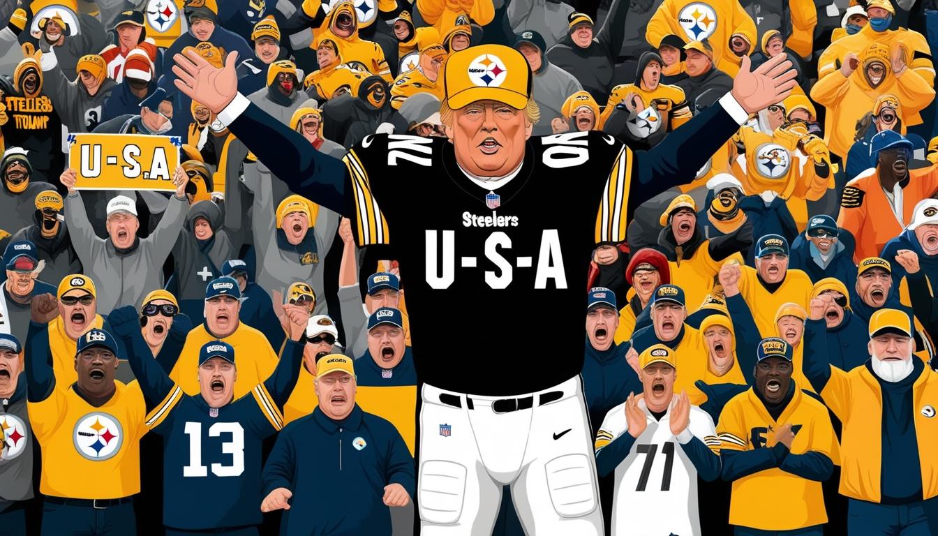 Donald Trump attends NFL game at Acrisure Stadium, sparks chants and online reactions